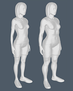 Visbody 3D Body Scan Comparison
